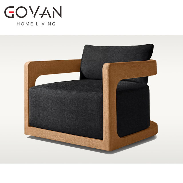Cassale Teak Collection-Swivel Lounge Chair