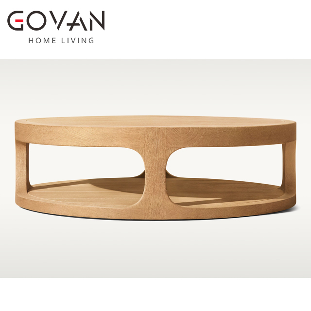 Cassale Teak Collection-Outdoor Round coffee table