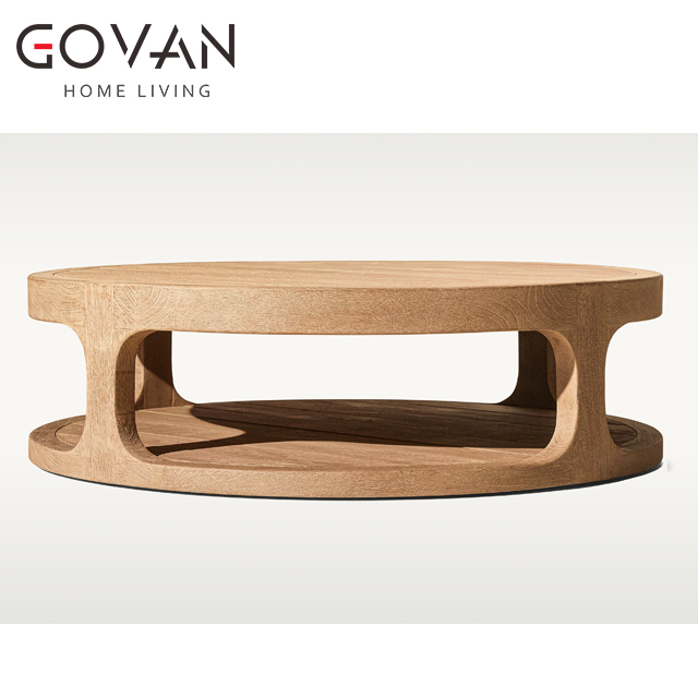 Cassale Teak Collection-Outdoor Round coffee table