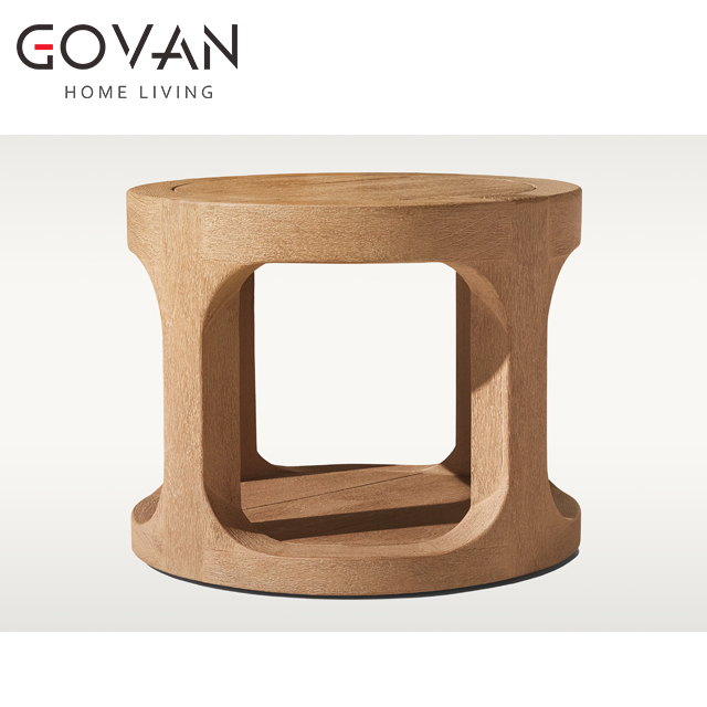 Cassale Teak Collection-Outdoor Round Side Table