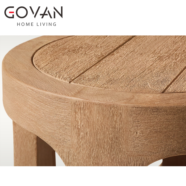 Cassale Teak Collection-Outdoor Round Side Table