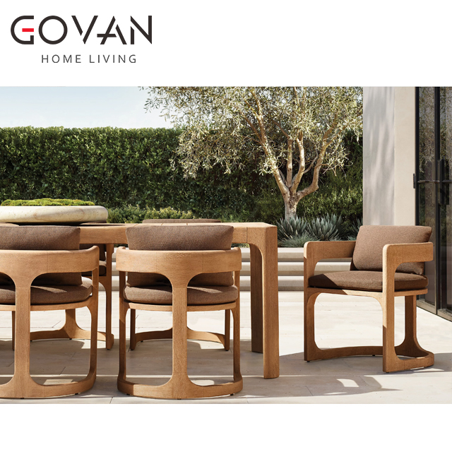 Cassale Teak Collection-Outdoor Retangular Dining Table