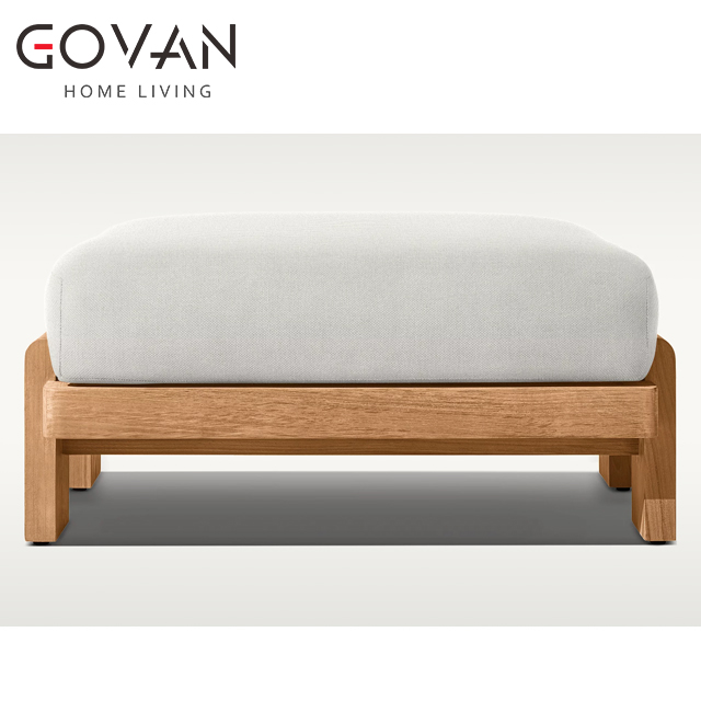 Vigo Teak Collection-Pedal-Outdoor Ottoman