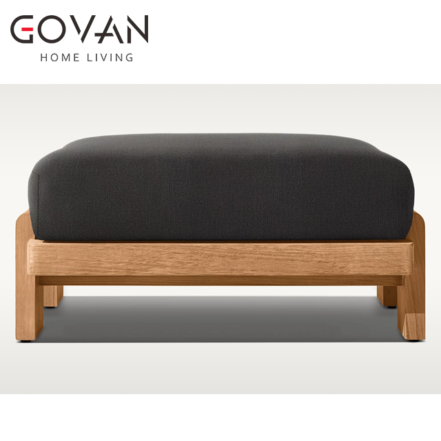 Vigo Teak Collection-Pedal-Outdoor Ottoman