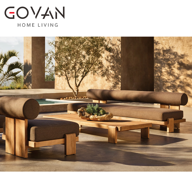 Vigo Teak Collection-Sofa-Outdoor Two Seater Sofa