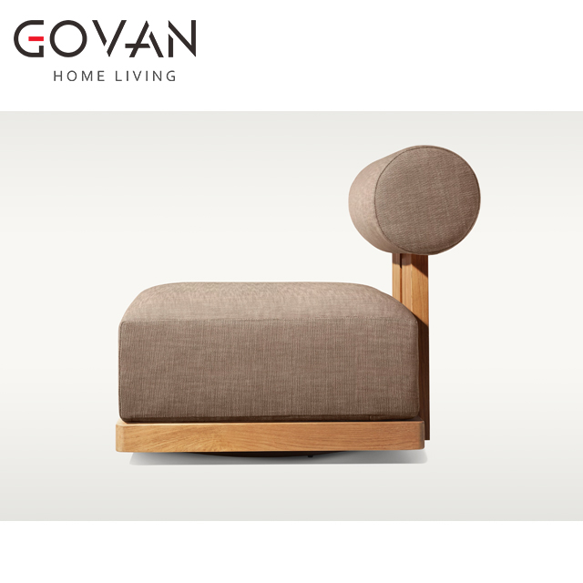 Vigo Teak Collection-Chair-Swivel Lounge Chair