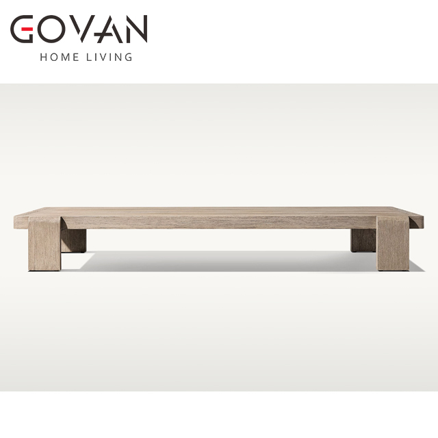 Vigo Teak Collection-Table-Outdoor Rectangular Coffee Table
