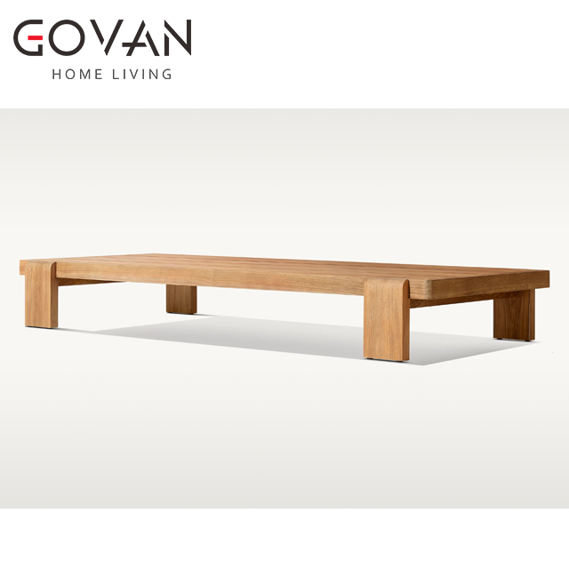 Vigo Teak Collection-Table-Outdoor Rectangular Coffee Table