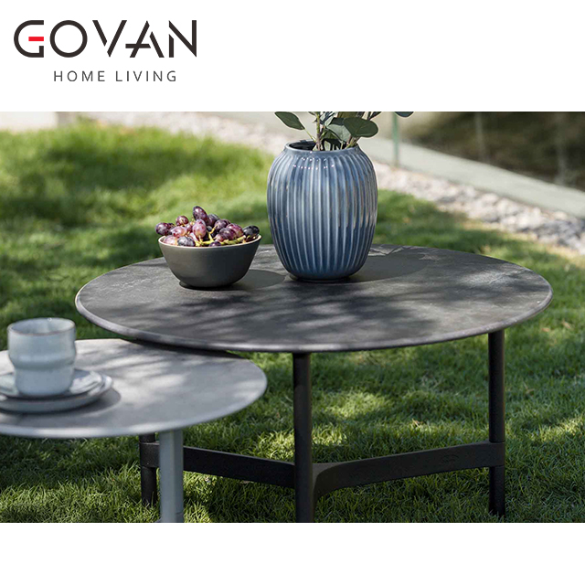 Sticks Collection-Table-Outdoor Round Coffee Table 1