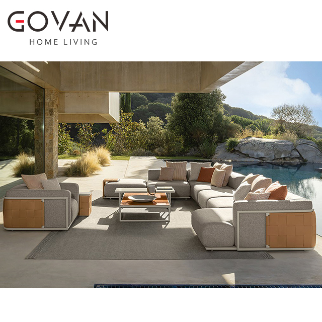 Tresse Collection-Sofa-Outdoor Three Seater Sofa