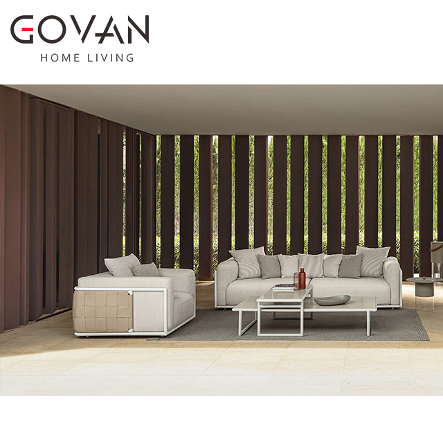 Tresse Collection-Sofa-Outdoor Three Seater Sofa