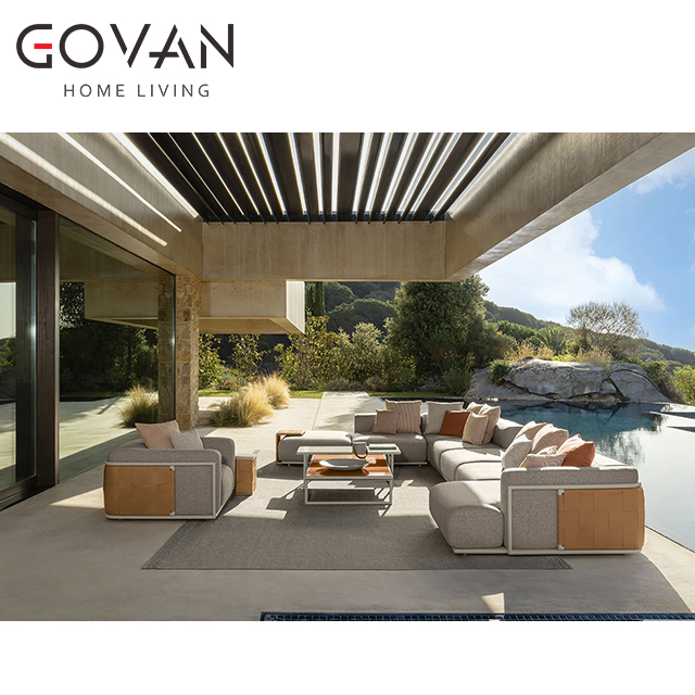 Tresse Collection-Sofa-Outdoor Two Seater Left-Arm lounge Sofa