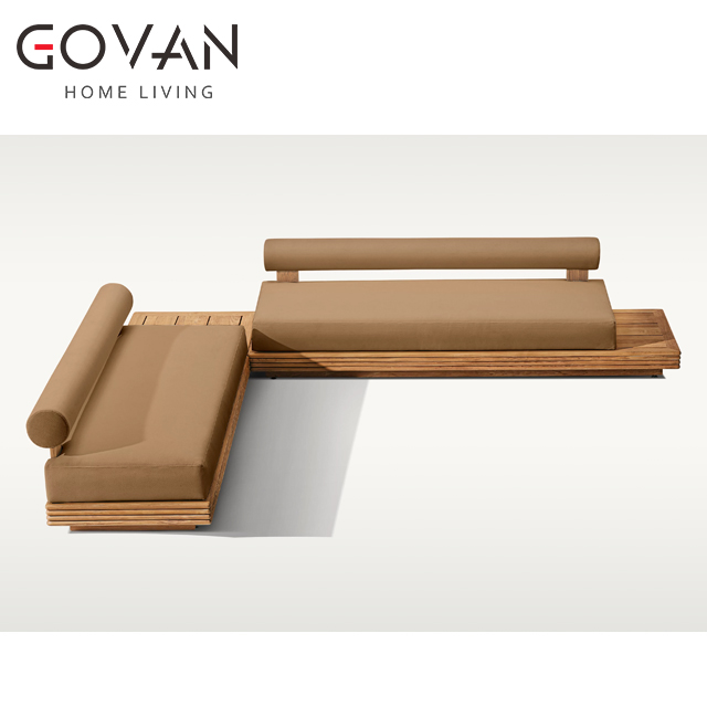 Bondi Teak-L-Shaped Sofa-Left