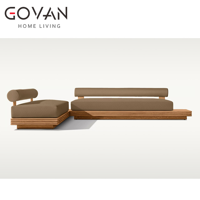 Bondi Teak-L-Shaped Sofa-Left