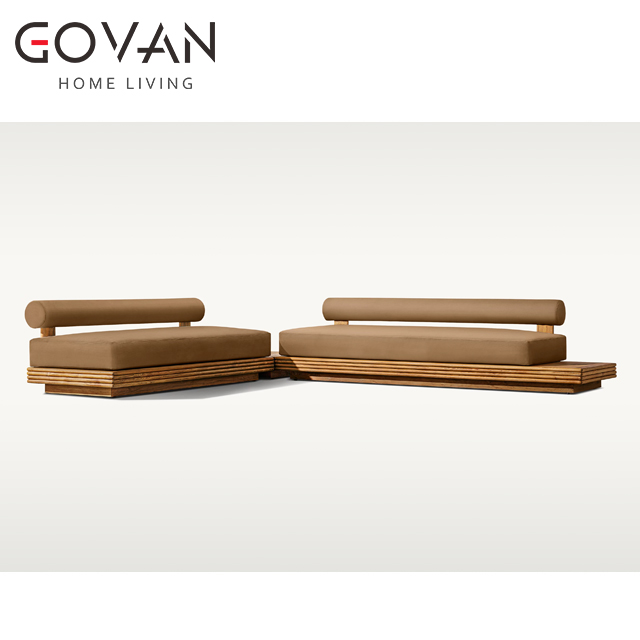 Bondi Teak-L-Shaped Sofa-Left