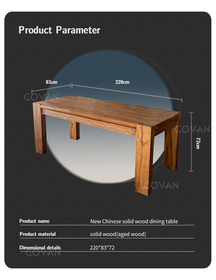Wooden Furniture-Dining-Table-new-chinese-solid-wood-dining-table