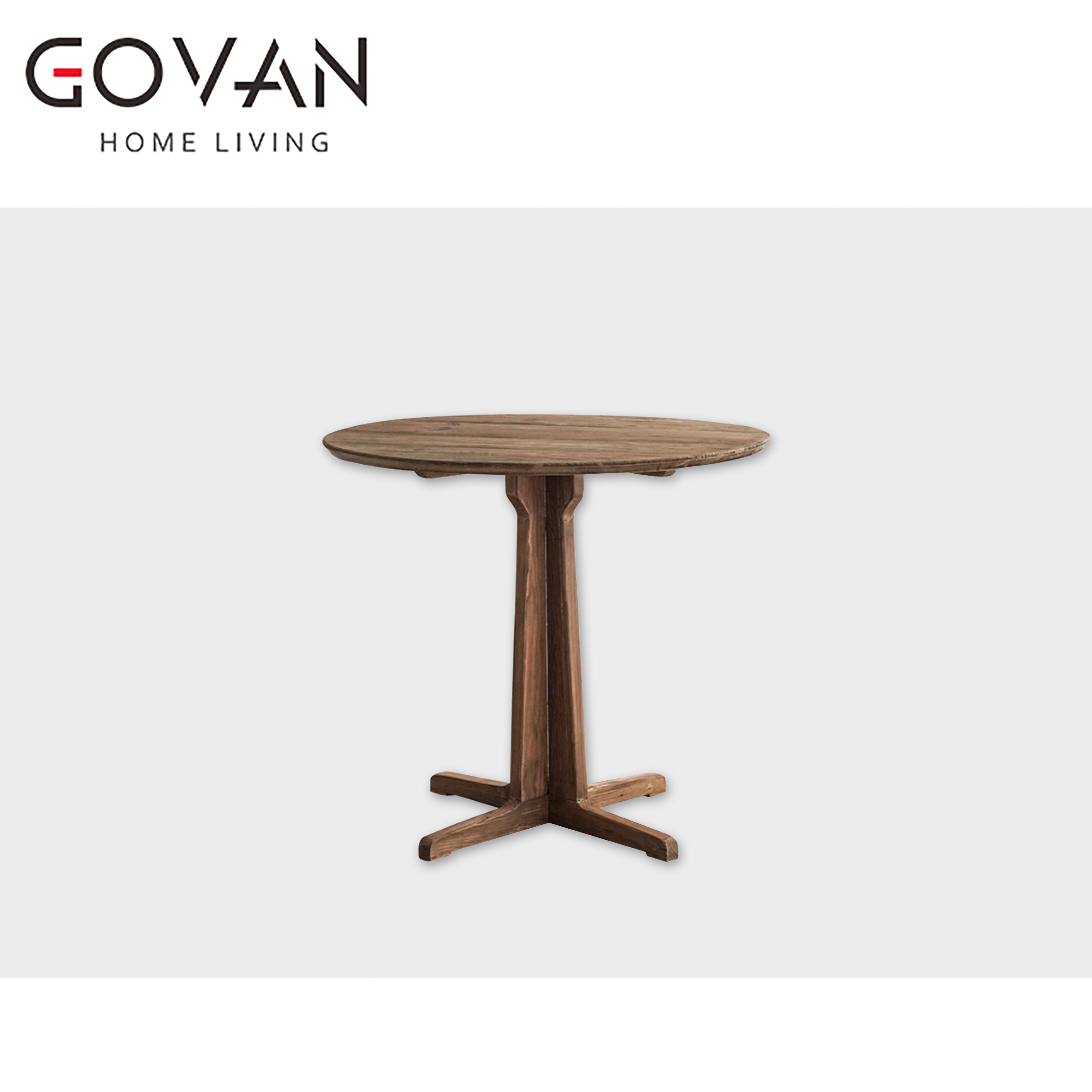 Wooden Furniture-Dining-Table-New Chinese solid wood small round table