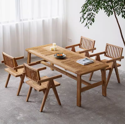 Wooden Furniture-Dining-Table-Ancient solid wood dining table
