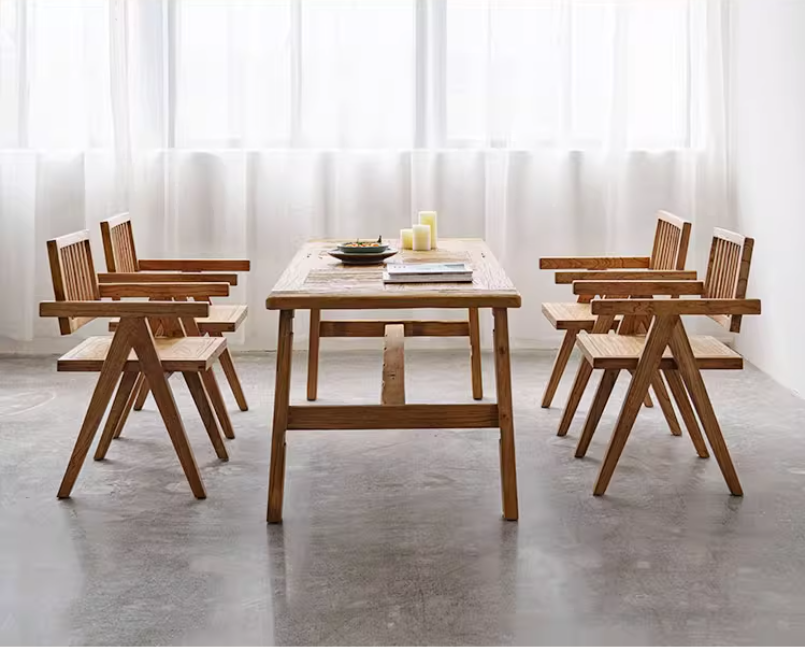 Wooden Furniture-Dining-Table-Ancient solid wood dining table