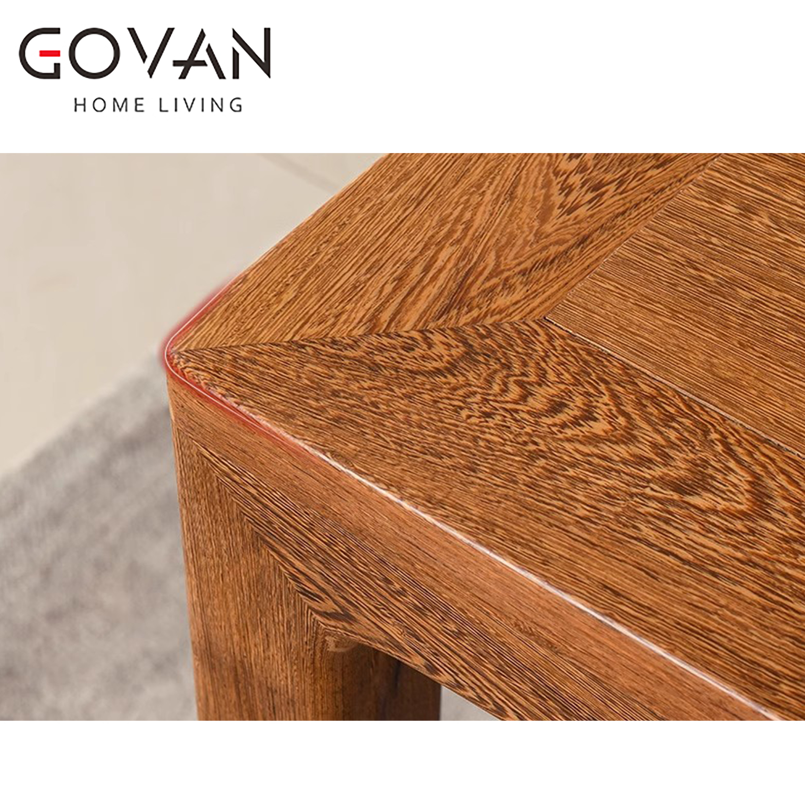 Wooden Furniture-Dining-Table-Square Solid Wood Coffee Table