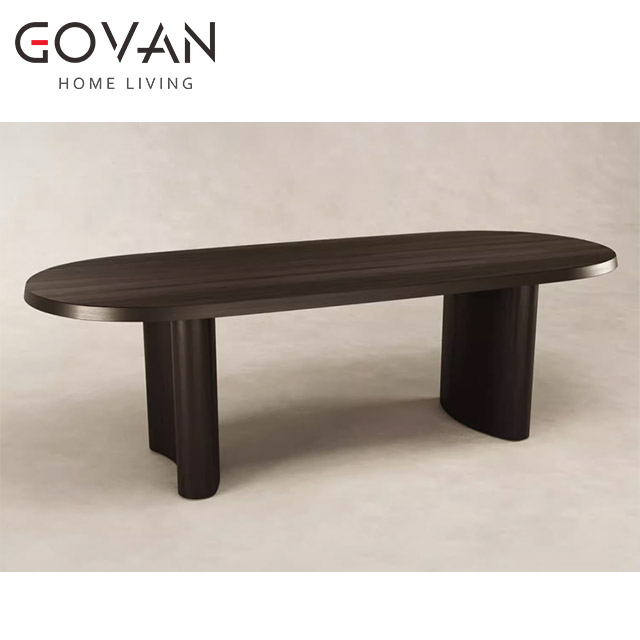 Wooden Furniture-Dining-Table-New Chinese solid wood dining table