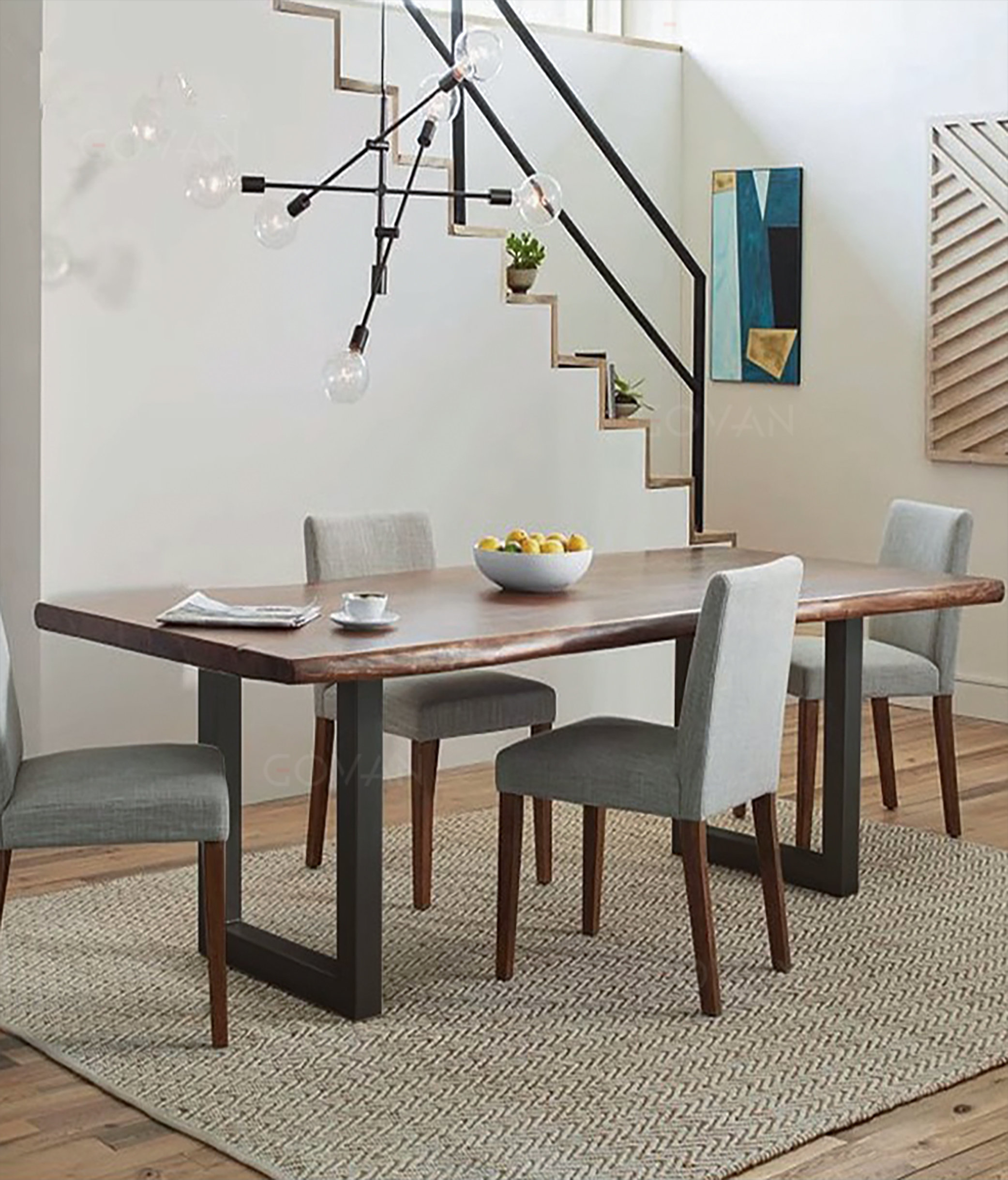 Wooden Furniture-Dining-Table-Vintage solid wood dining table