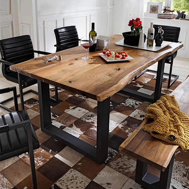 Wooden Furniture-Dining-Table-Vintage solid wood dining table
