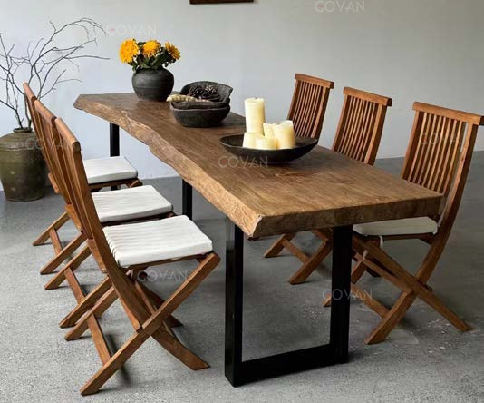 Wooden Furniture-Dining-Table-Vintage solid wood dining table