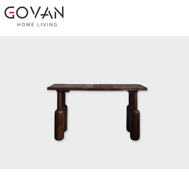 Wooden Furniture-Dining-Table-New Chinese solid wood shelving table
