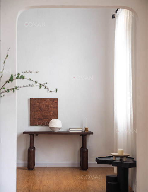 Wooden Furniture-Dining-Table-New Chinese solid wood shelving table