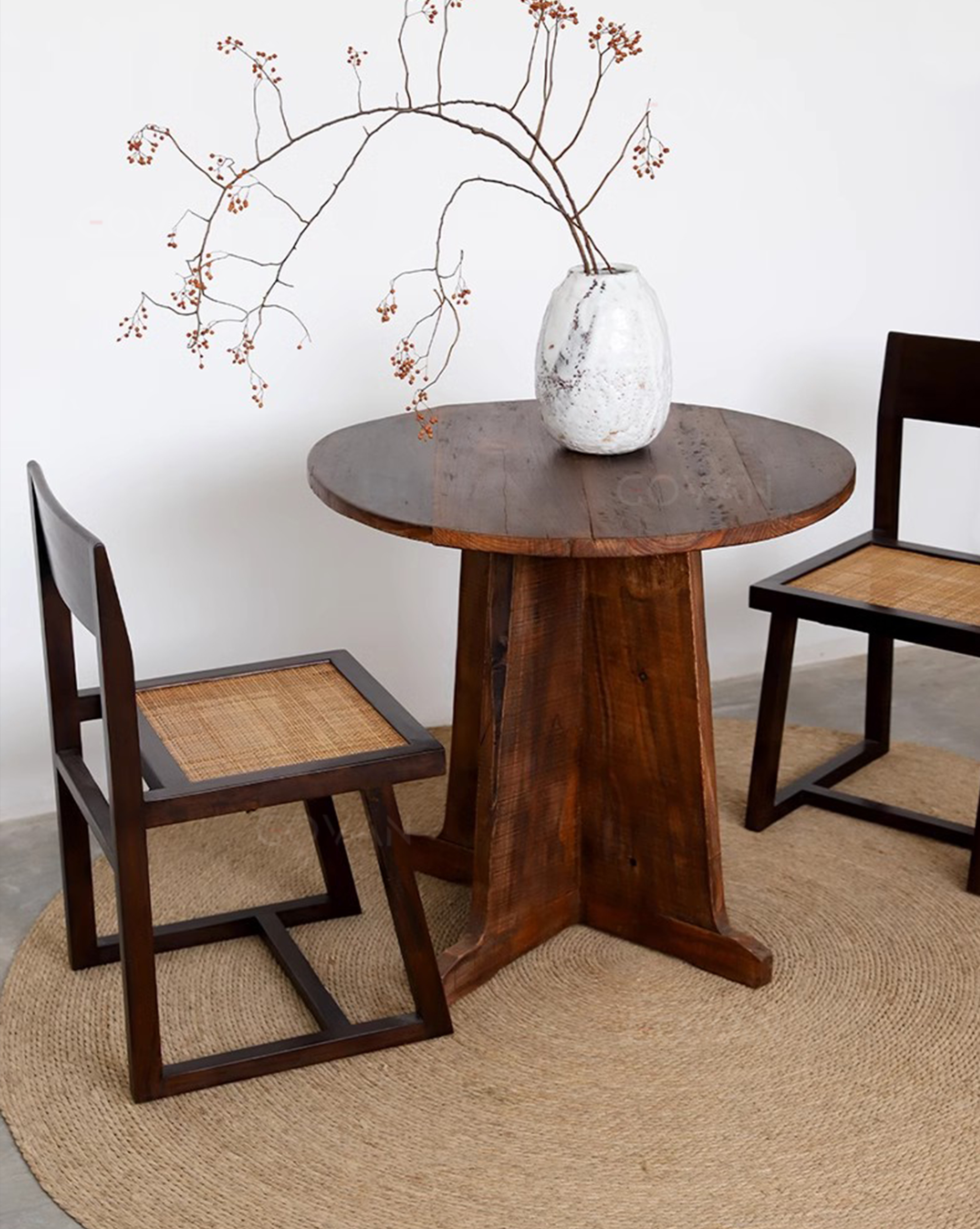 Wooden Furniture-Dining-Table-Small antique wooden table