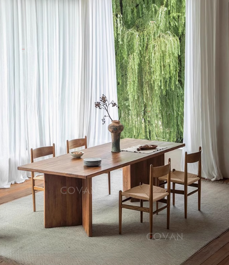 Wooden Furniture-Dining-Table-Ancient solid wood meeting table