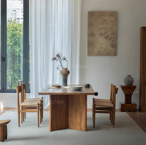 Wooden Furniture-Dining-Table-Ancient solid wood meeting table