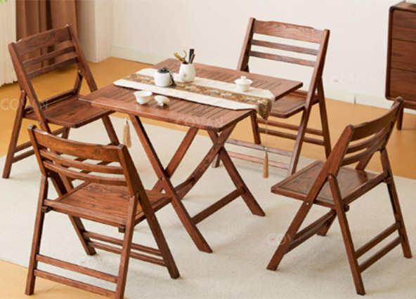 Wooden Furniture-Dining-Table-New Chinese Solid Wood Coffee Table