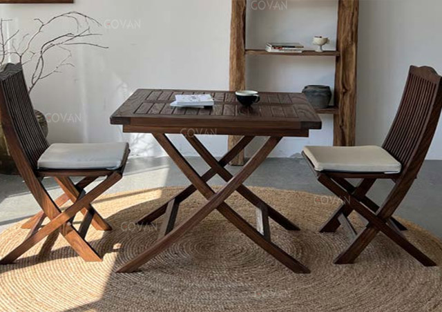 Wooden Furniture-Dining-Table-New Chinese Solid Wood Coffee Table