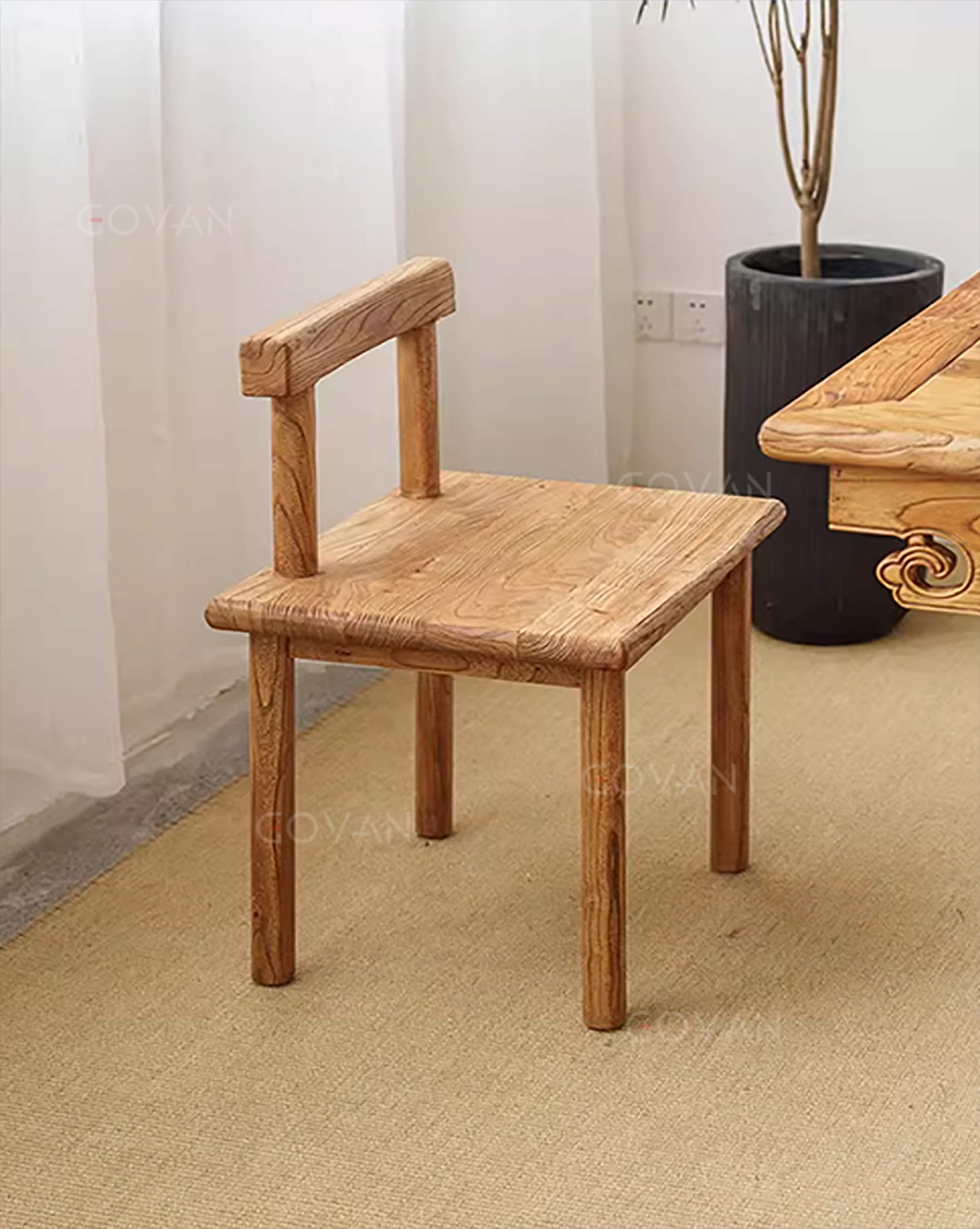 Wooden Furniture-Chair-Surprise silent wind and ancient elm chair