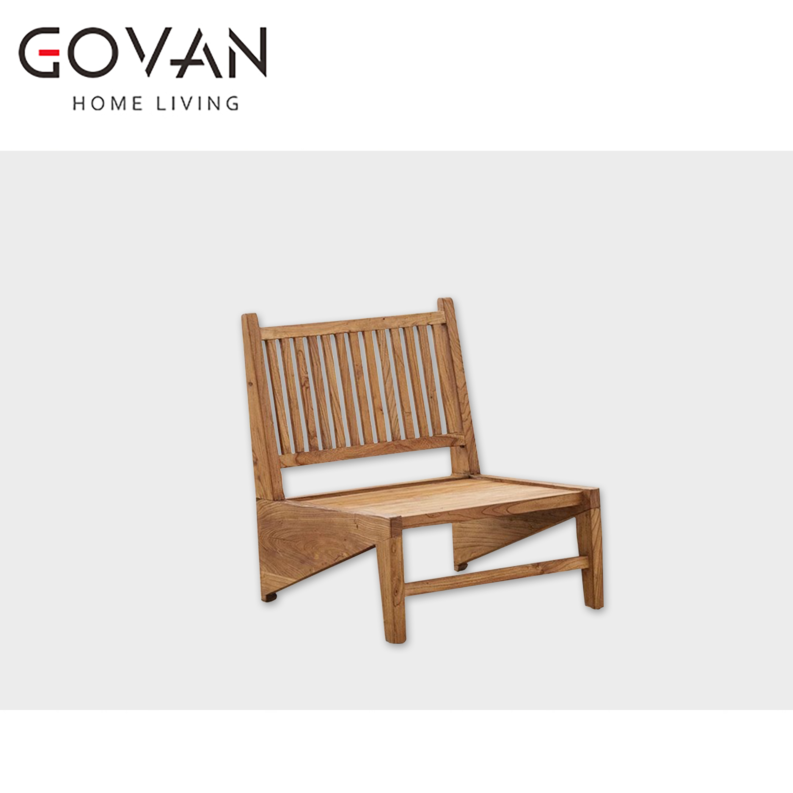 Wooden Furniture-Chair-Vintage solid wood lounge chair
