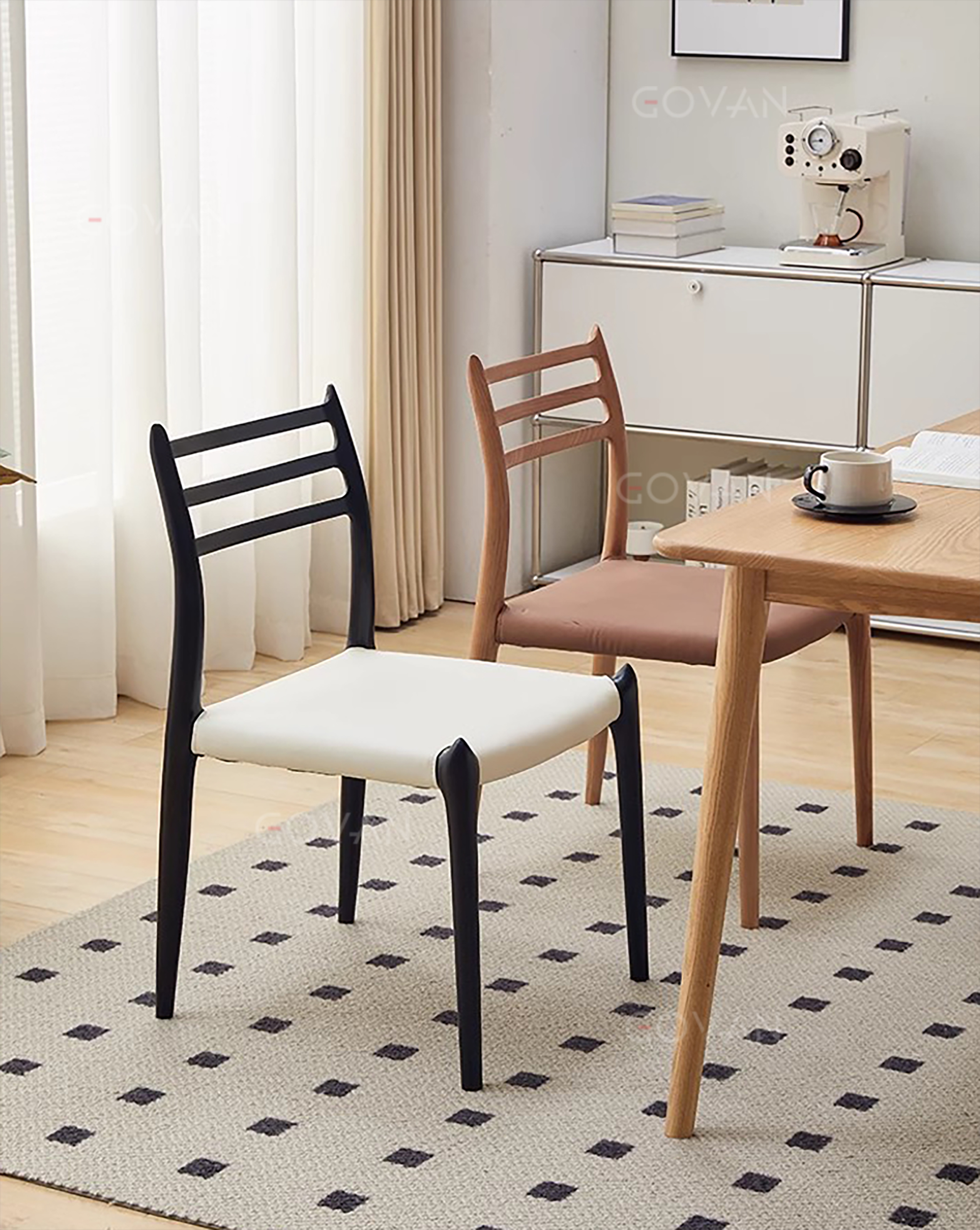 Wooden Furniture-Chair-Vintage solid wood dining chair