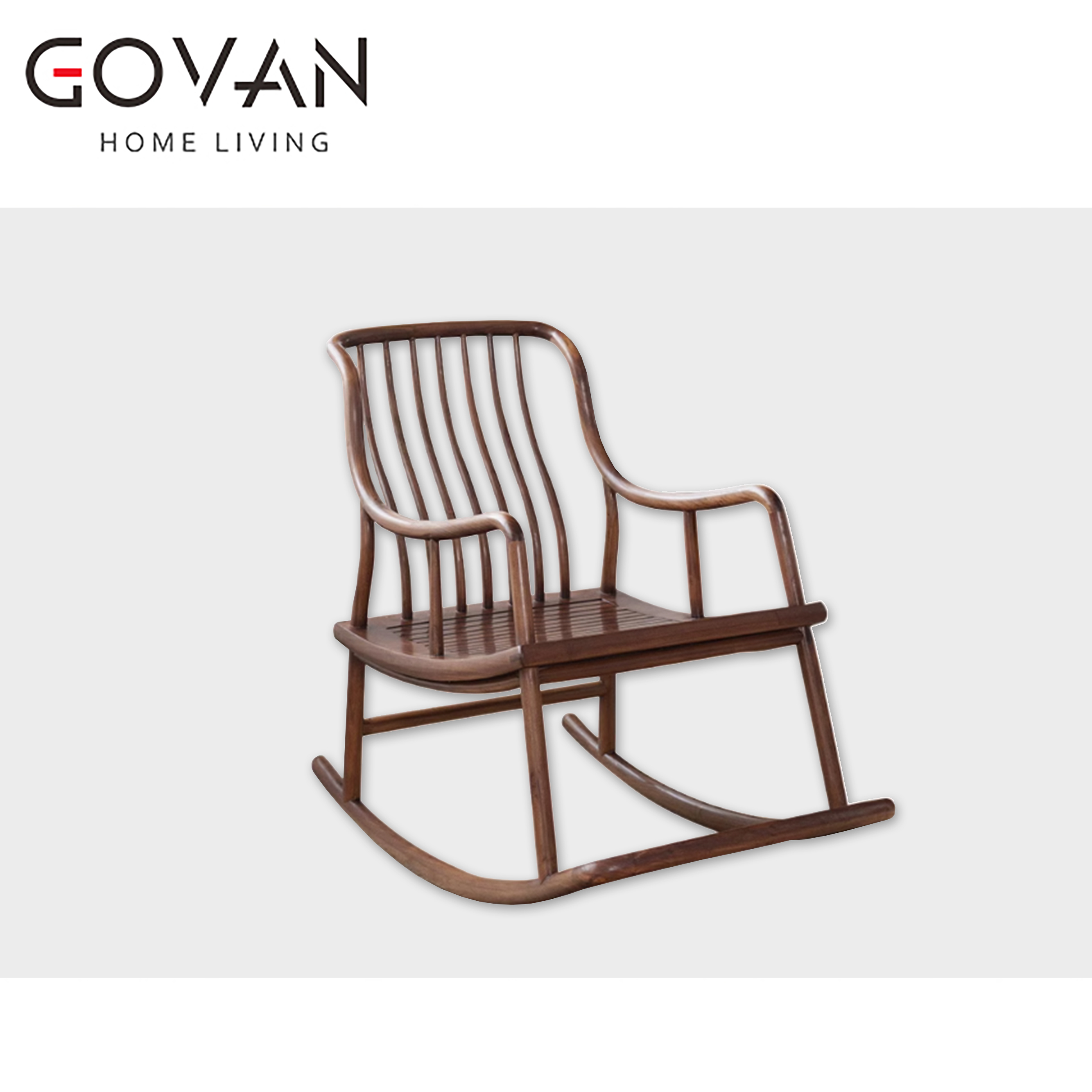Wooden Furniture-Chair-Rocking chair in solid wood