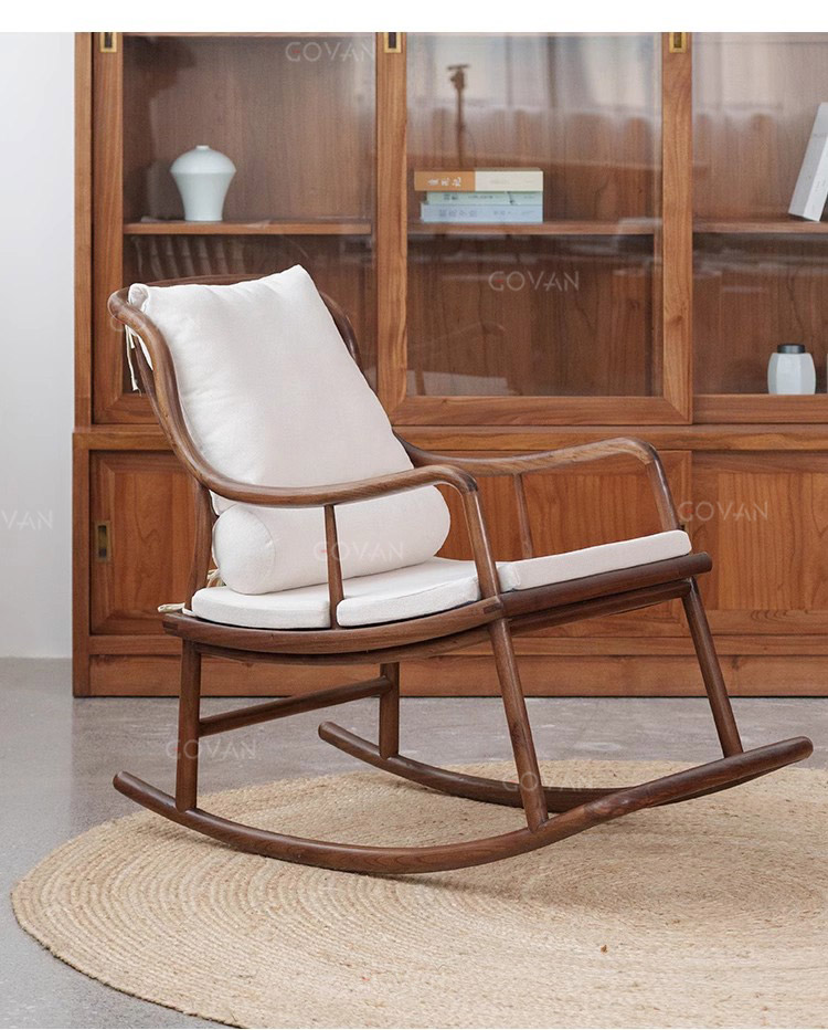 Wooden Furniture-Chair-Rocking chair in solid wood