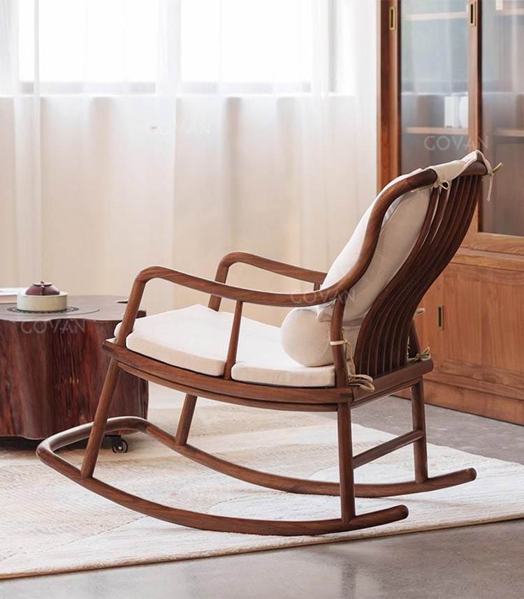 Wooden Furniture-Chair-Rocking chair in solid wood