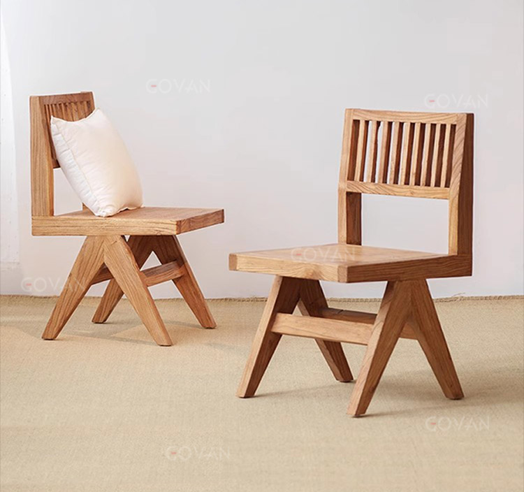 Wooden Furniture-Chair-Surprise quiet wind solid wood dining chair