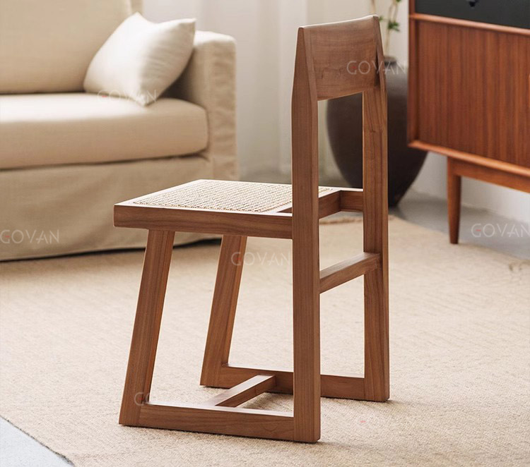 Wooden Furniture-Chair-American retro bar solid wooden stool