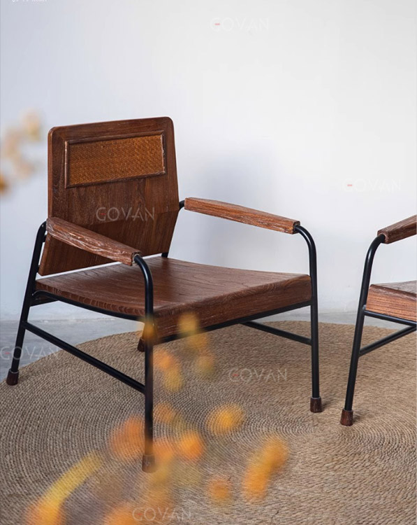 Wooden Furniture-Chair-Surprise silent wind iron retro sofa chair