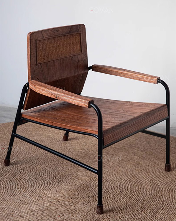 Wooden Furniture-Chair-Surprise silent wind iron retro sofa chair