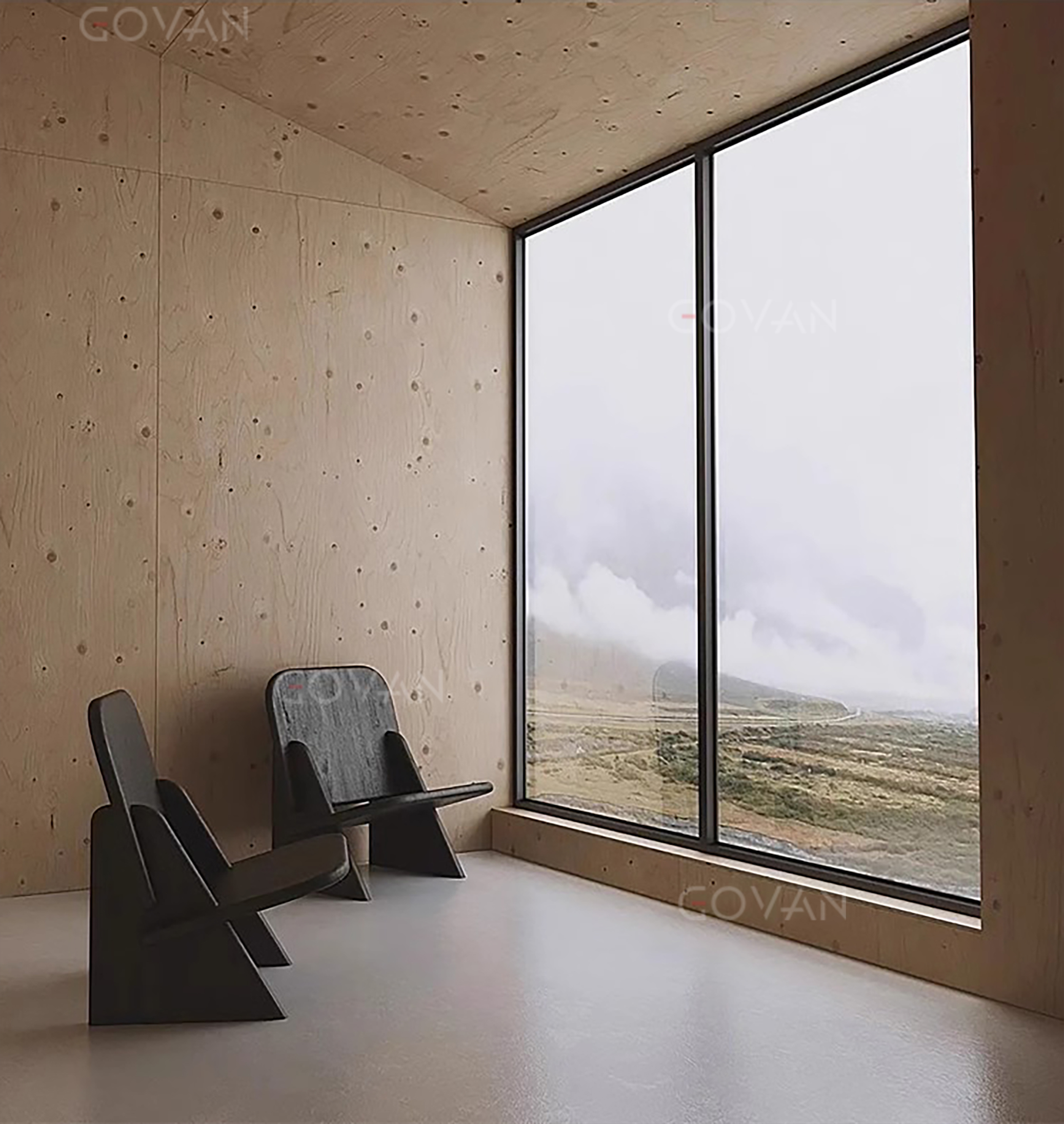 Wooden Furniture-Chair-Nordic light luxury solid wood leisure chair