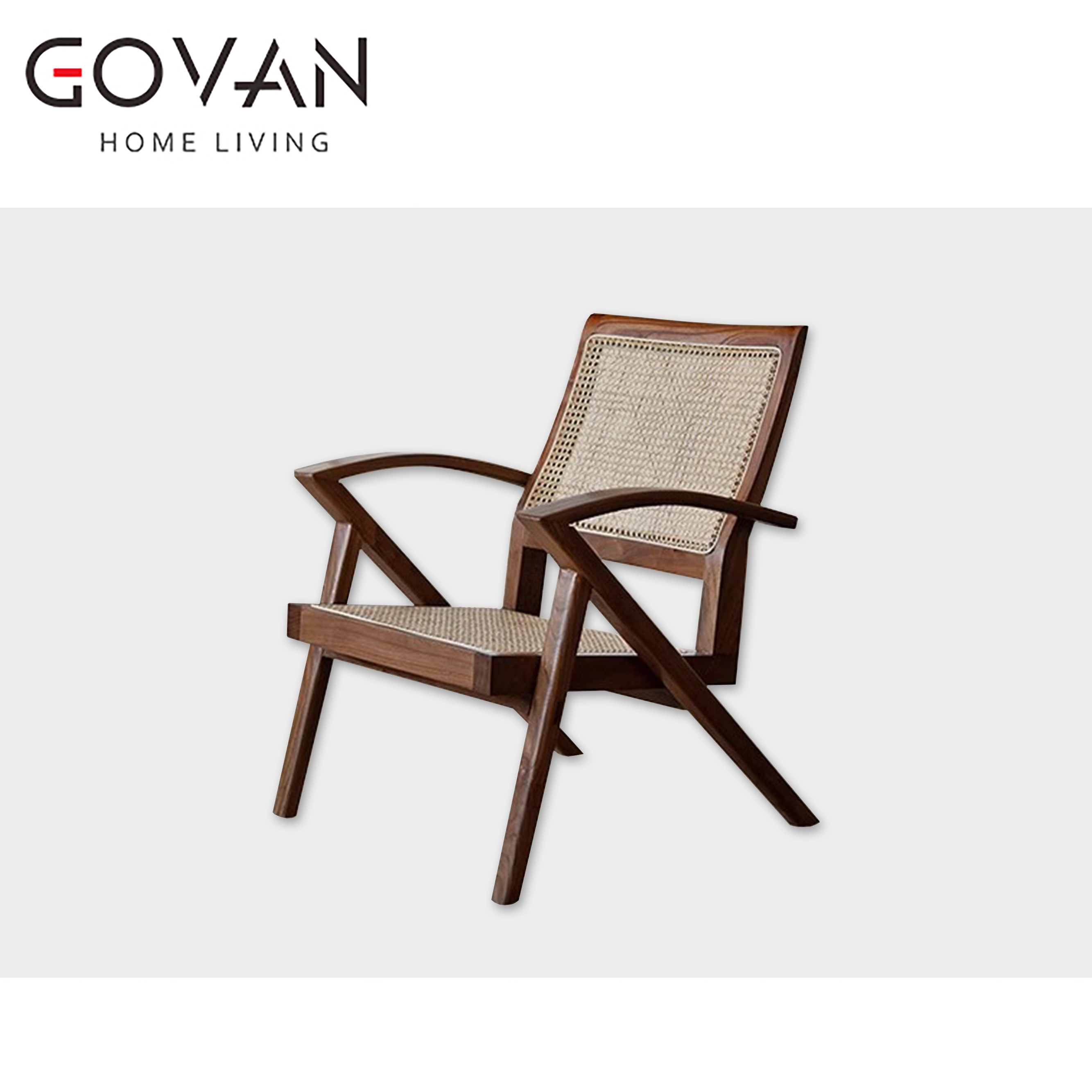 Wooden Furniture-Chair-Rattan Lounge Chair