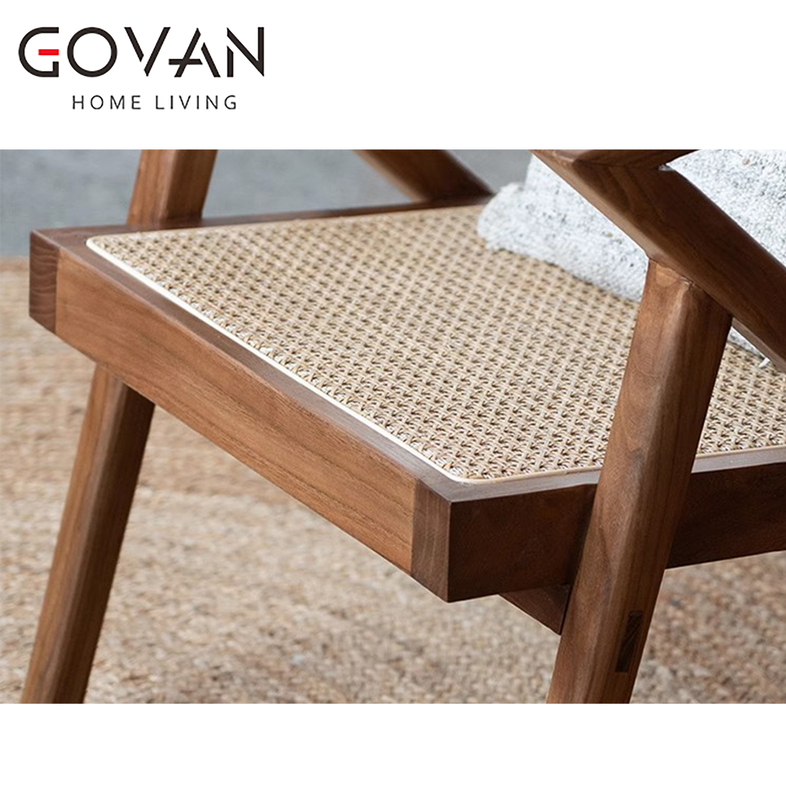 Wooden Furniture-Chair-Rattan Lounge Chair