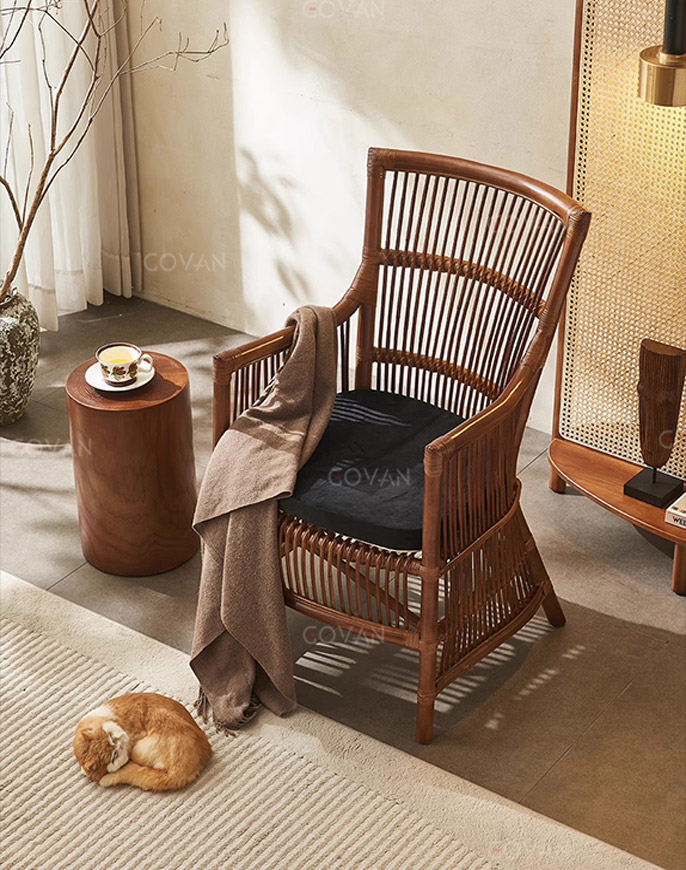 Wooden Furniture-Chair-Nordic Rattan Leisure Chair