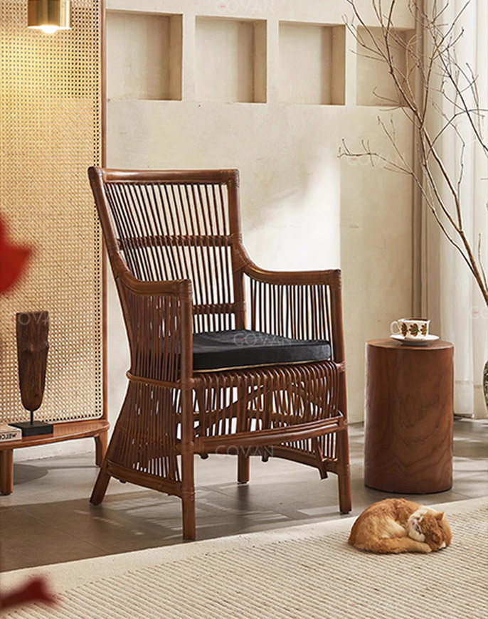 Wooden Furniture-Chair-Nordic Rattan Leisure Chair